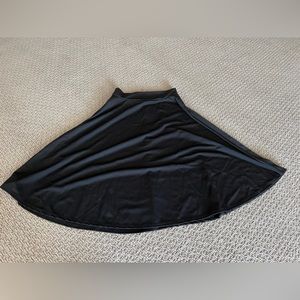 XL black circle skirt unlined